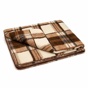 Одеяло из мериносовой шерсти Merino, 160 x 200 см, Мягкое одеяло из 100% мериносовой овечьей шерсти, Большое и пушистое шерстяное одеяло, Вес 1100 г/м2, Дышащий материал synthetic.ua - Фото 1