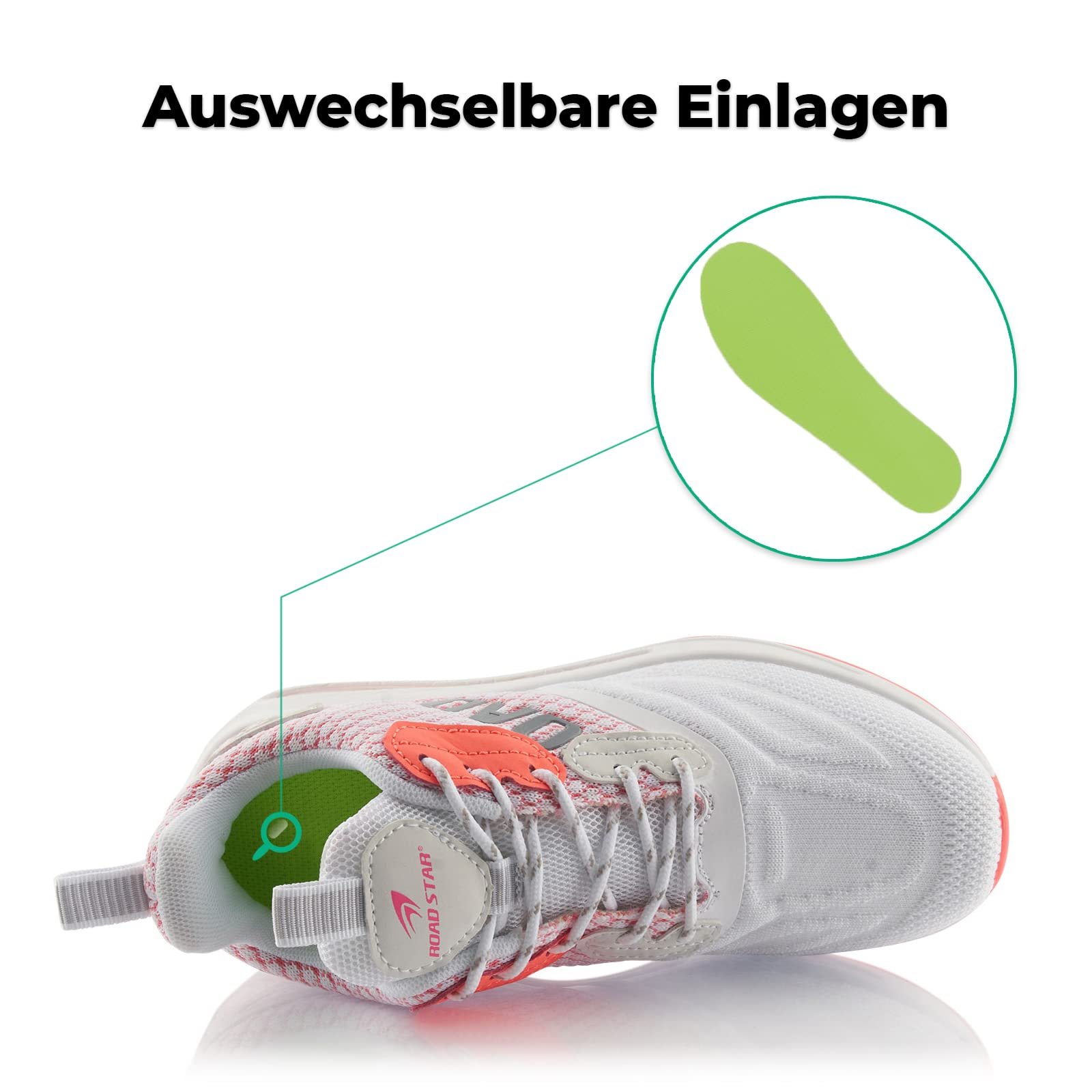 Кроссовки Fusskleidung® Спортивные Амортизирующие Легкие Беговые, фото №5