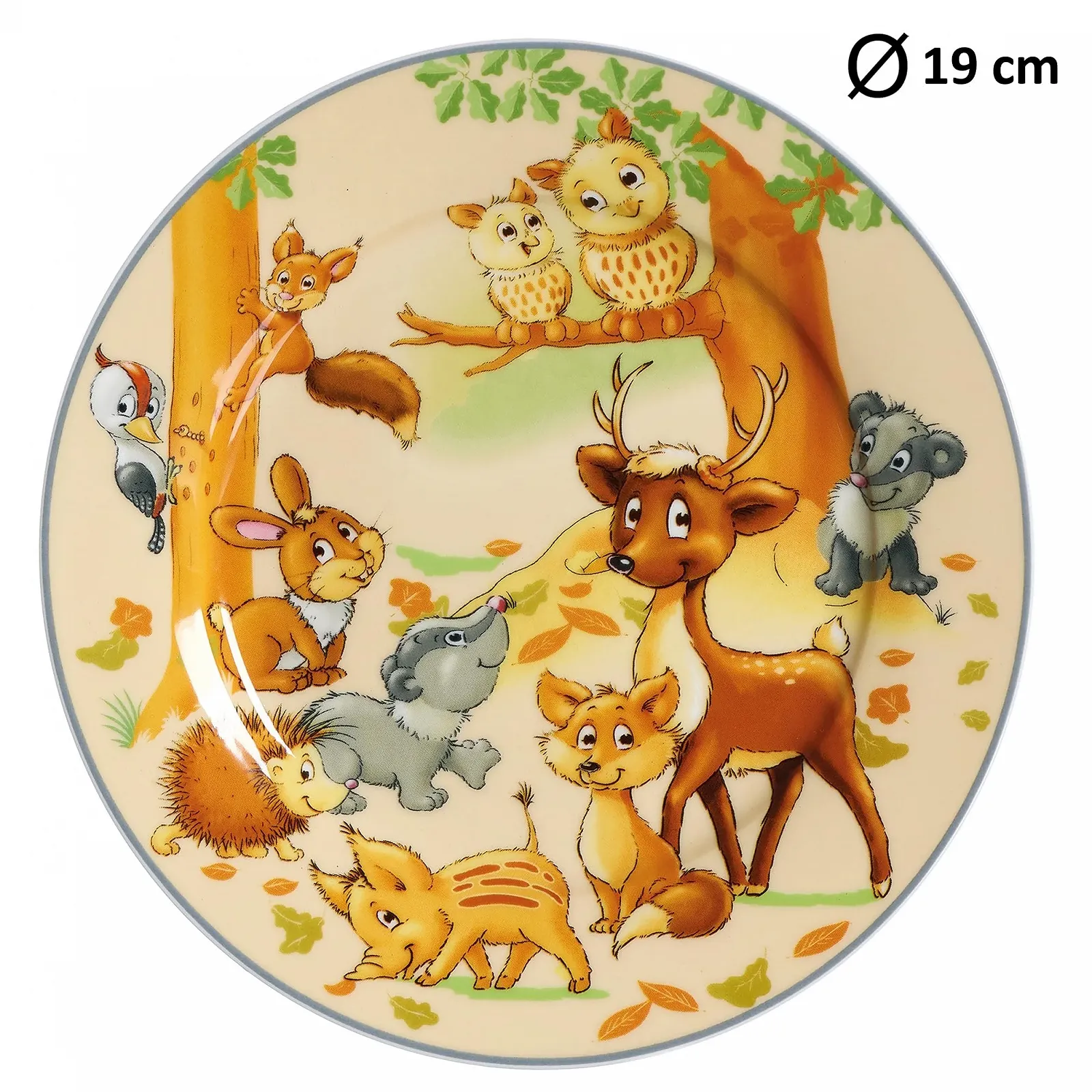 Дитячий набір: Посуд Ritzenhoff & Breker Woodland Animals 10 предметів, порцеляна, склянки та столові прибори, фото №3