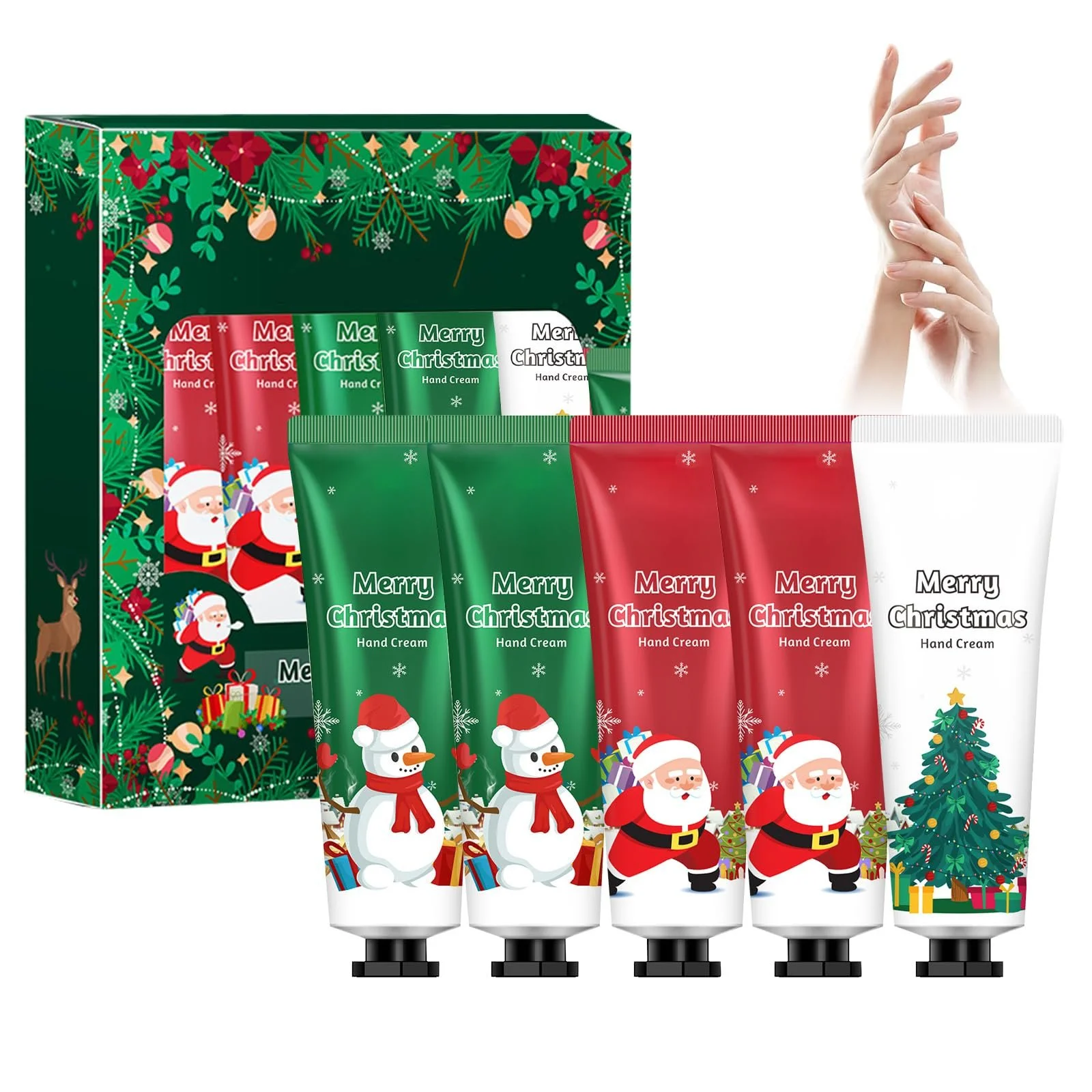 Набір кремів для рук 5 шт., Зволожуючий, Живильний, фото №1