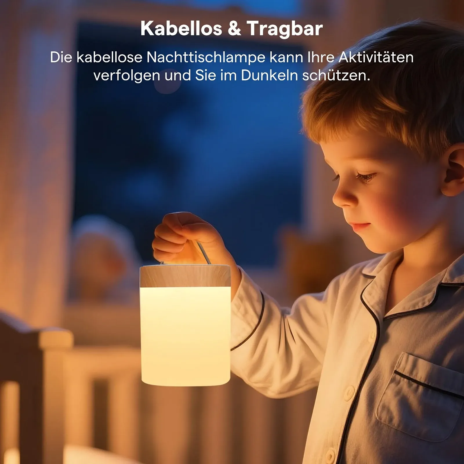 Приліжкова лампа LED Сенсорна Регульована яскравість Акумуляторна RGB 4 рівні яскравості 4 режими З гачком та функцією пам'яті, фото №6