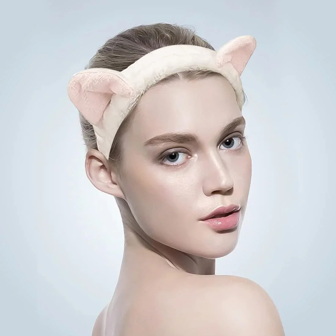 Пов'язка FUKPO Вушка кролика Сірий, Білий, фото №5 Пов'язка FUKPO Вушка кролика Сірий, Білий, фото №5