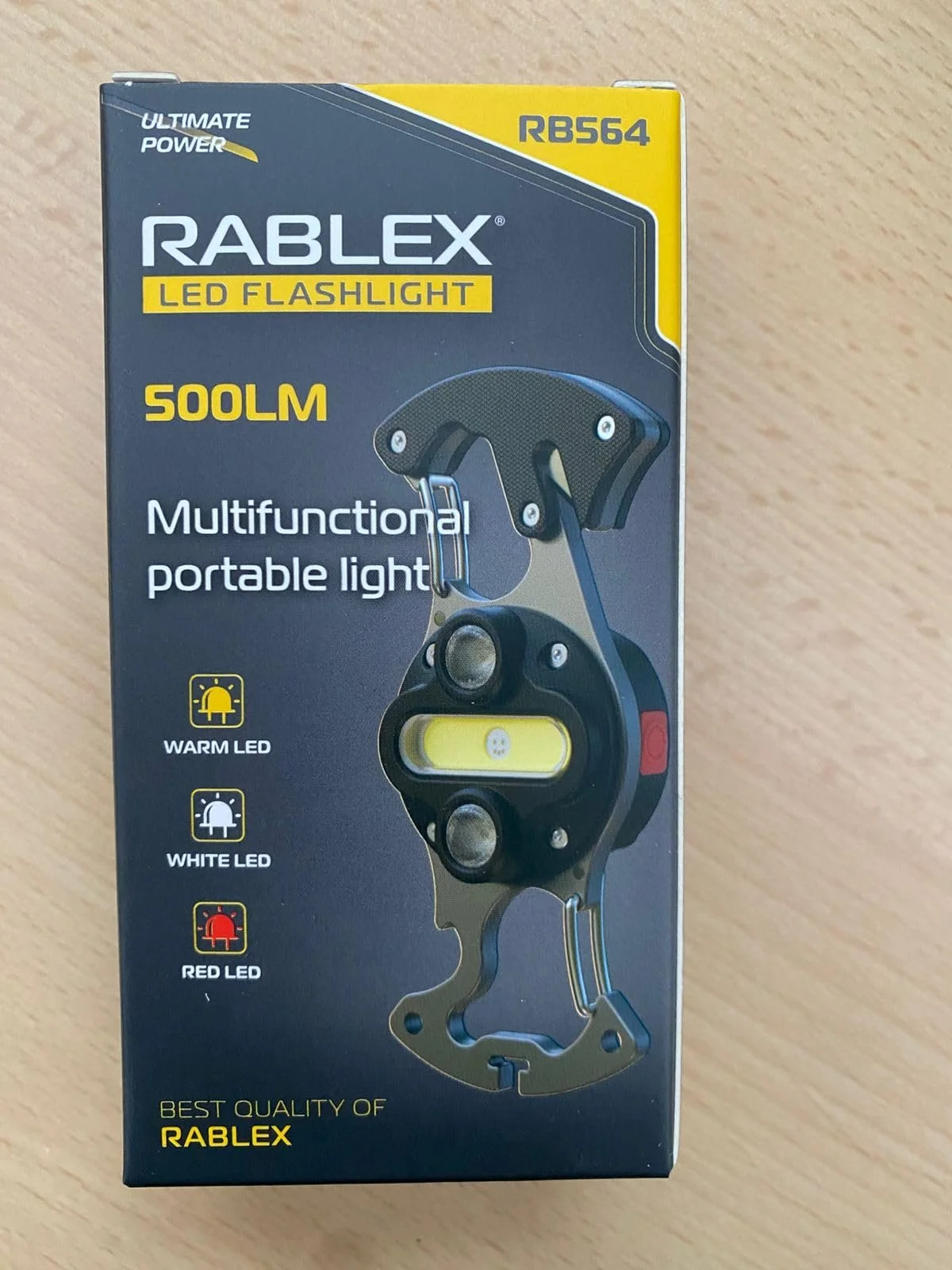 Міні LED робочий ліхтар RB564, 500 люмен, USB-C, 6 режимів освітлення та магнітна основа, фото №2