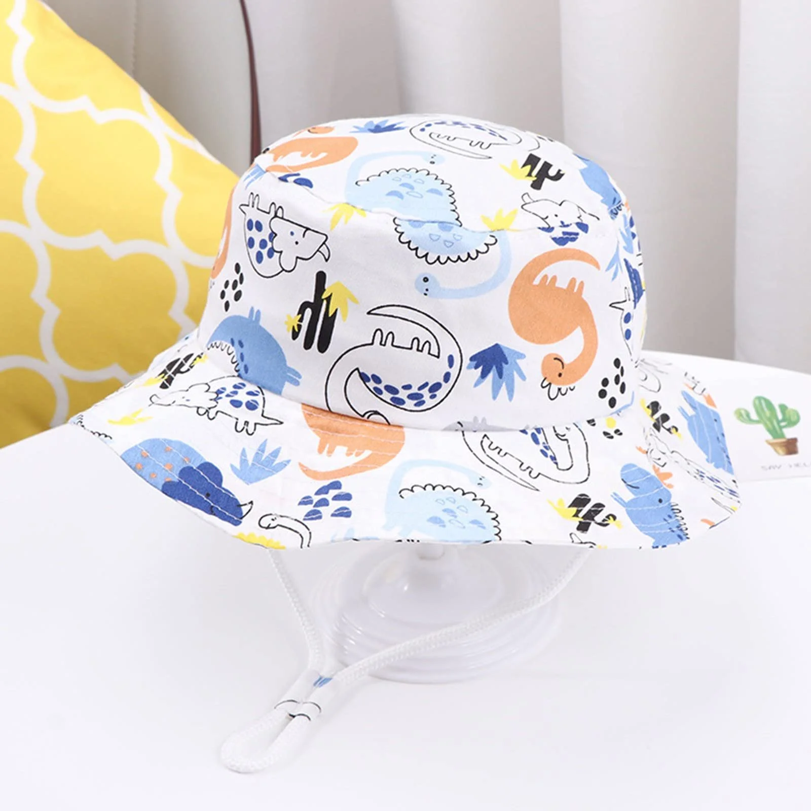 Панама Дитяча Сонцезахисна UPF 50+ з широкими полями та ремінцем, фото №2