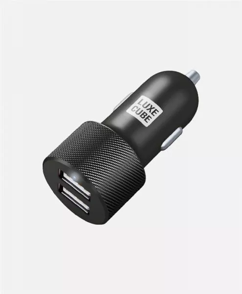Автомобильное зарядное устройство Luxe Cube 2USB 17W Black 8886668698498, фото №1