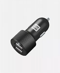 Автомобильное зарядное устройство Luxe Cube 2USB 17W Black 8886668698498 - Фото 1