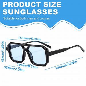 Сонцезахисні Окуляри HAZMA Ретро Aviator Квадратні synthetic.ua - Фото 1