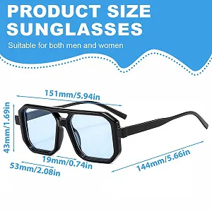 Солнцезащитные очки HAZMA Ретро Aviator Квадратные synthetic.ua - Фото 1