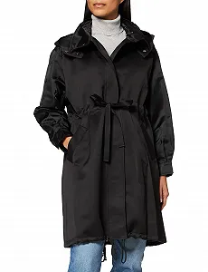 Тренч IPEKYOL Жакардовий з малюнком коня, регульована талія - Фото 1