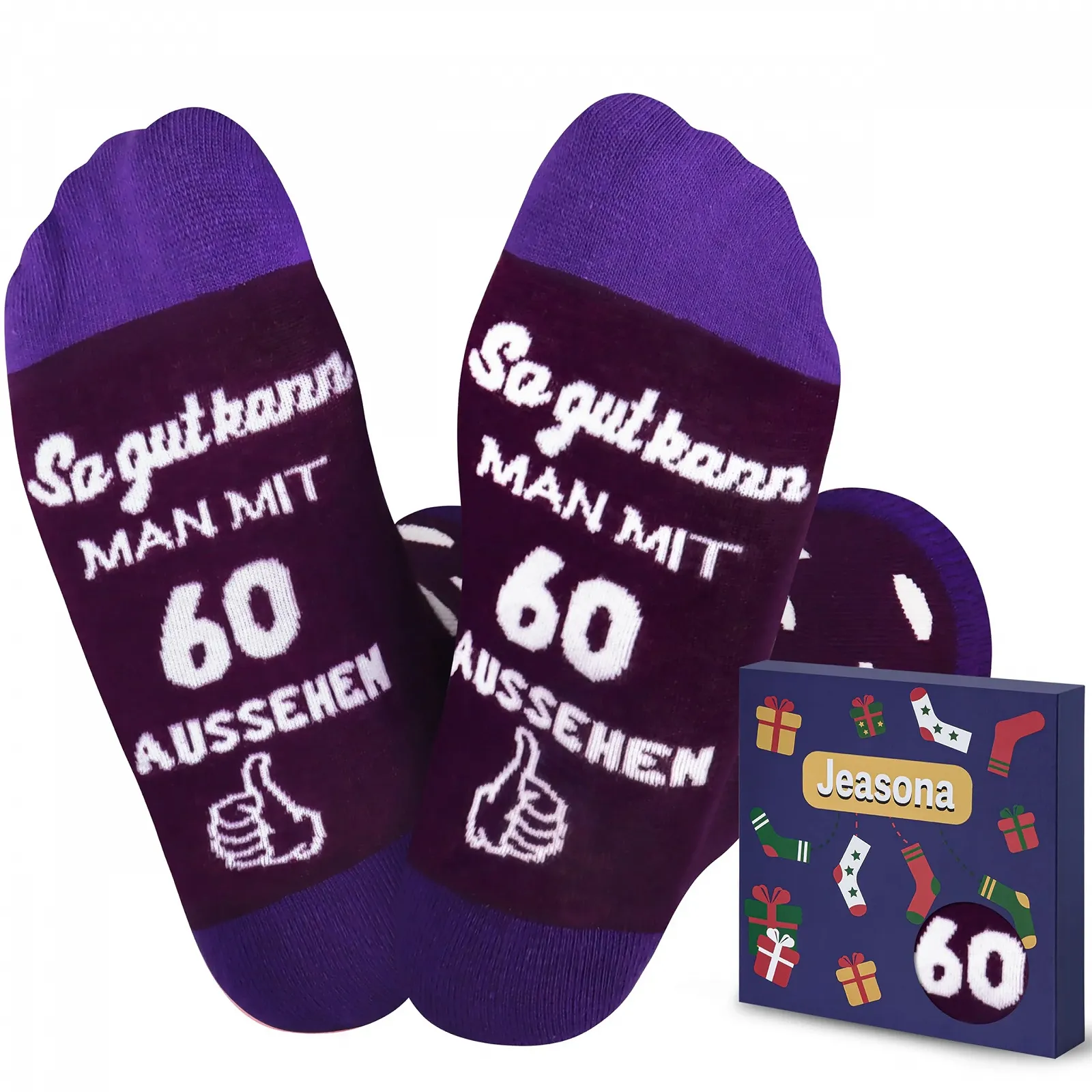 Носки Jeasona Праздничные для женщин Хлопок Сердце и Горошек, фото №1