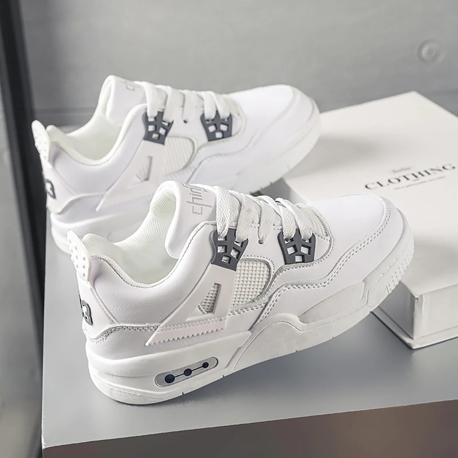 Дитячі баскетбольні кросівки Спортивне взуття для хлопчиків і дівчаток для ходьби Ретро Нековзні, фото №7