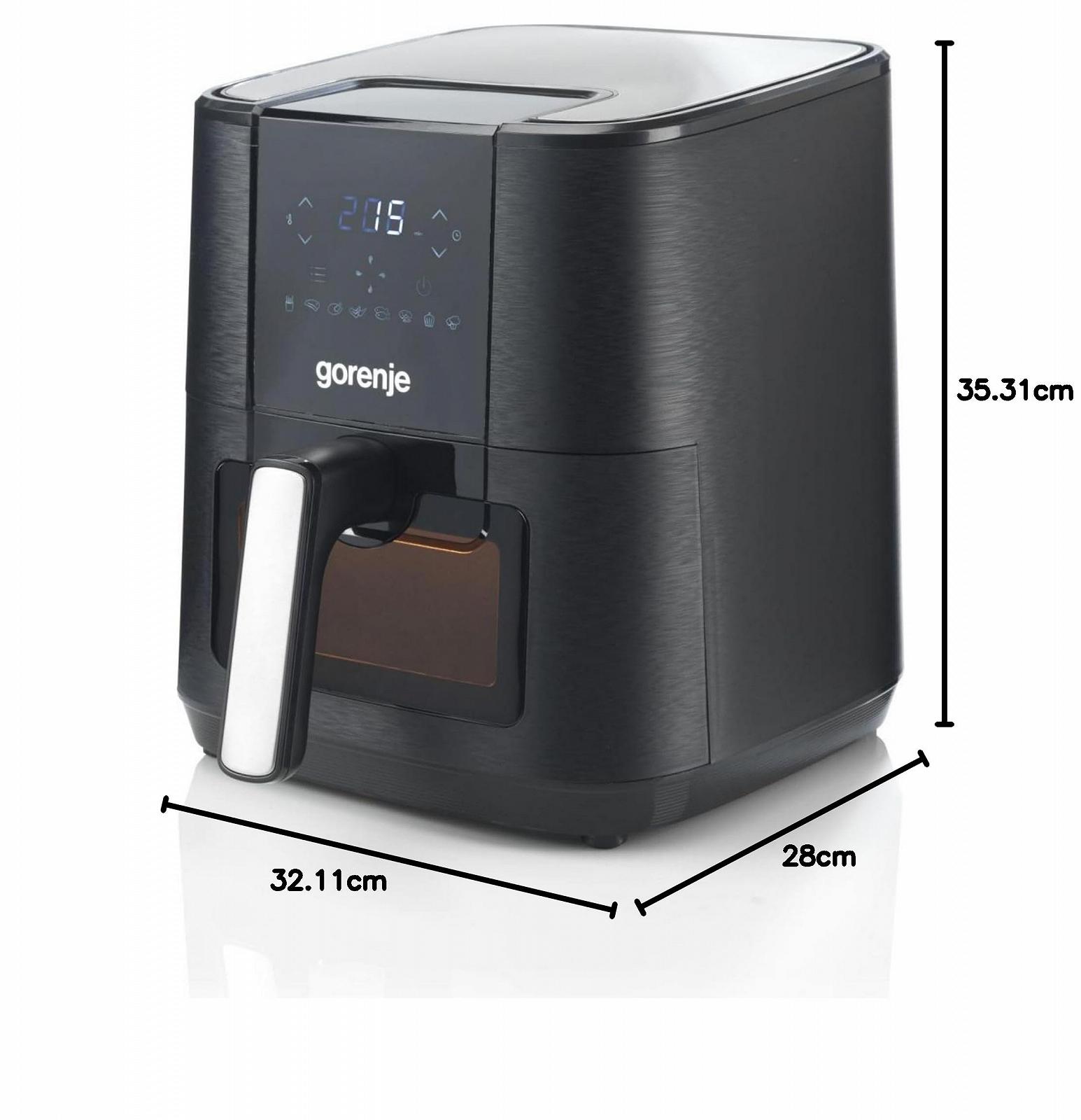 Мультипіч Gorenje AF1350DWB 1350 Вт 5.4 л 8 програм LED-індикатор Чорна, фото №10 Мультипіч Gorenje AF1350DWB 1350 Вт 5.4 л 8 програм LED-індикатор Чорна, фото №10