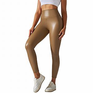 Для вагітних Yoga Generisch однотонні Slim Fit зі штучної шкіри PU - Фото 1