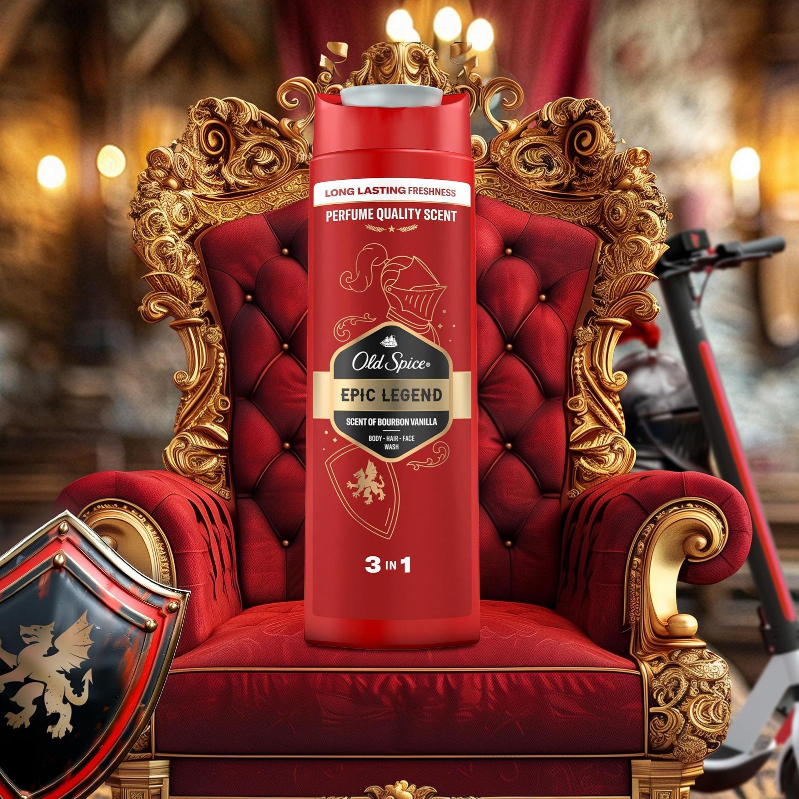 Гель для душа 3-в-1 Old Spice Epic для волос лица и тела глубокое очищение 1000 мл, фото №5