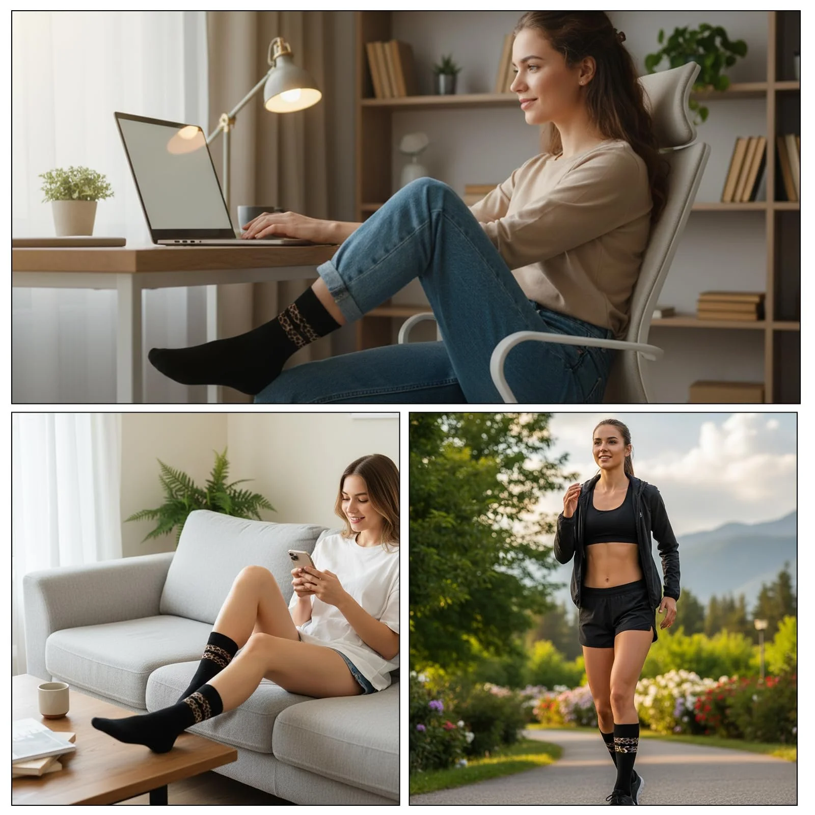 Спортивні шкарпетки з леопардовим принтом 6 пар, 36-42, фото №4 Спортивні шкарпетки з леопардовим принтом 6 пар, 36-42, фото №4