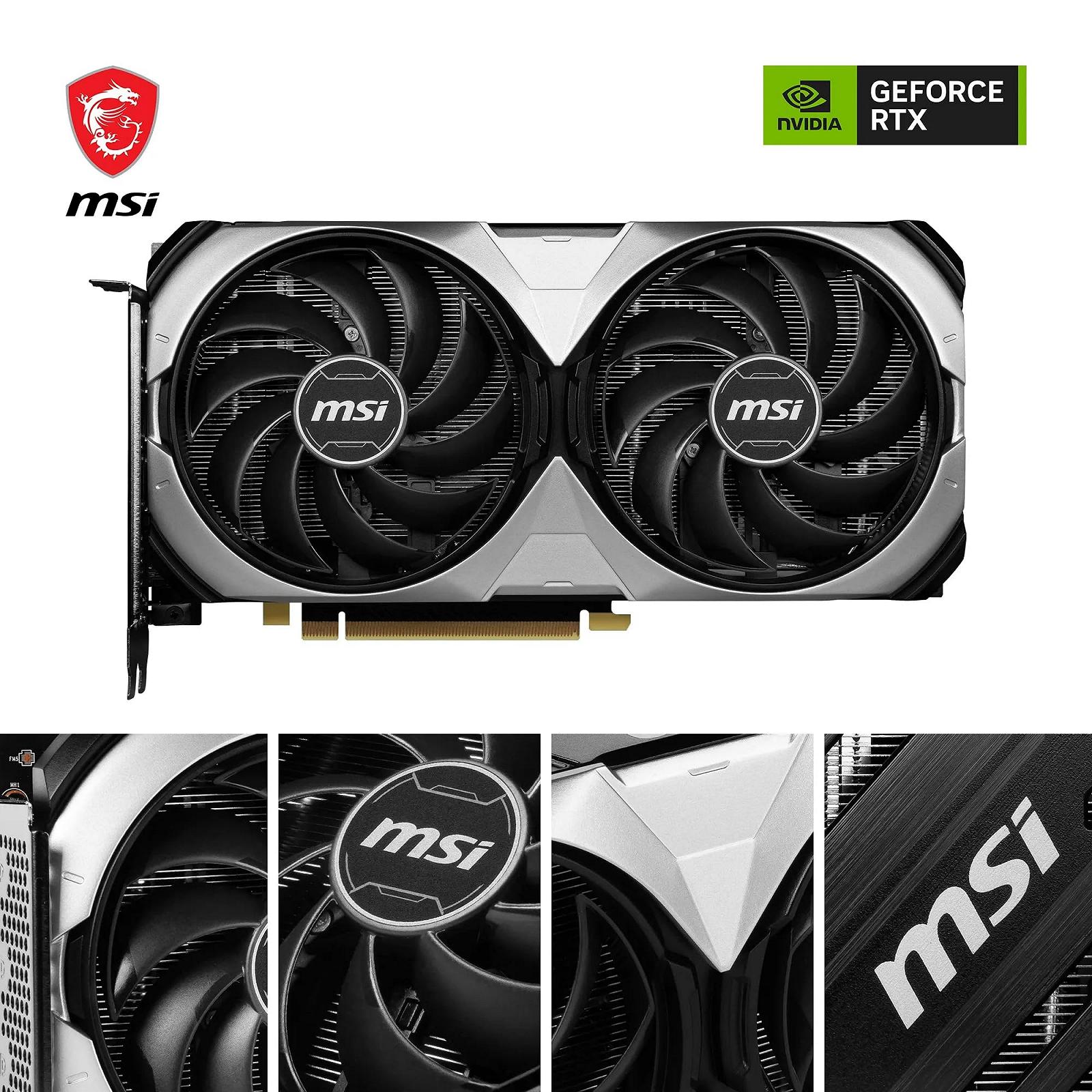 Відеокарта MSI GeForce RTX 4070 Ventus 2X 12G OC NVIDIA RTX 4070 12 ГБ GDDR6X, фото №2