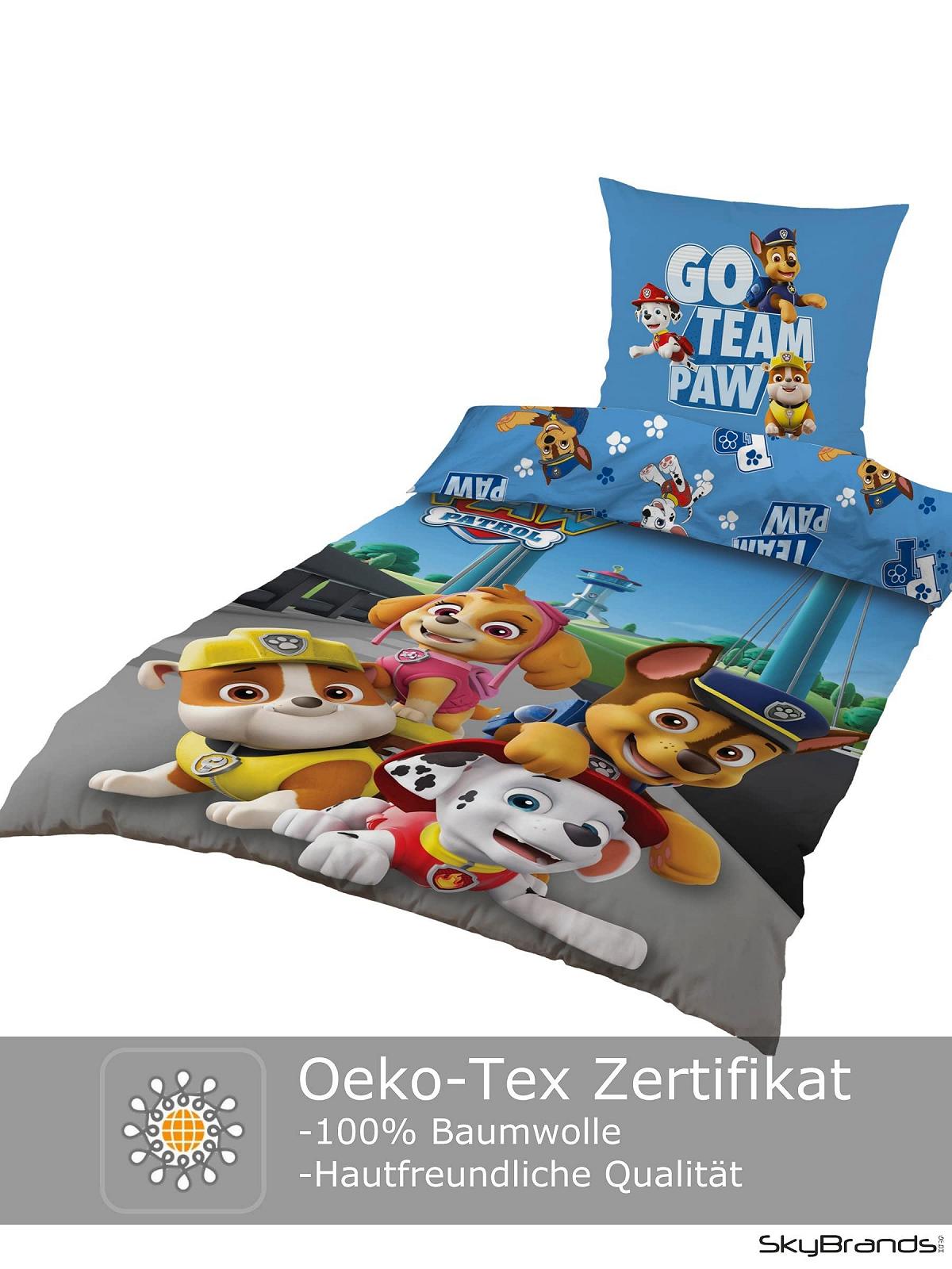 Постільна білизна Paw Patrol 135 x 200 cm 80 x 80 cm Бавовна · Дитяча постільна білизна для дівчаток та хлопчиків · 2 предмети Paw Patrol, фото №4