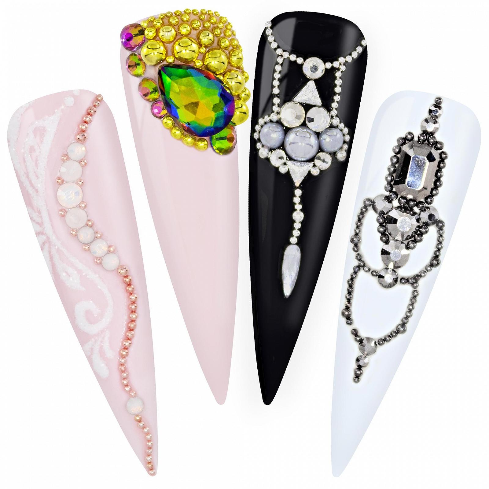 Бисер для дизайна ногтей Черный, фото №4