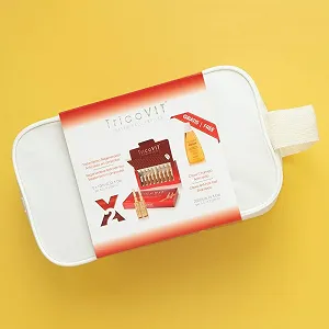 Ампулы Tricovit против выпадения волос - Профессиональное средство для волос для взрослых - Активирует рост волос, укрепляет волокна волос и уменьшает выпадение волос - 20 ампул по 10 мл synthetic.ua - Фото 1