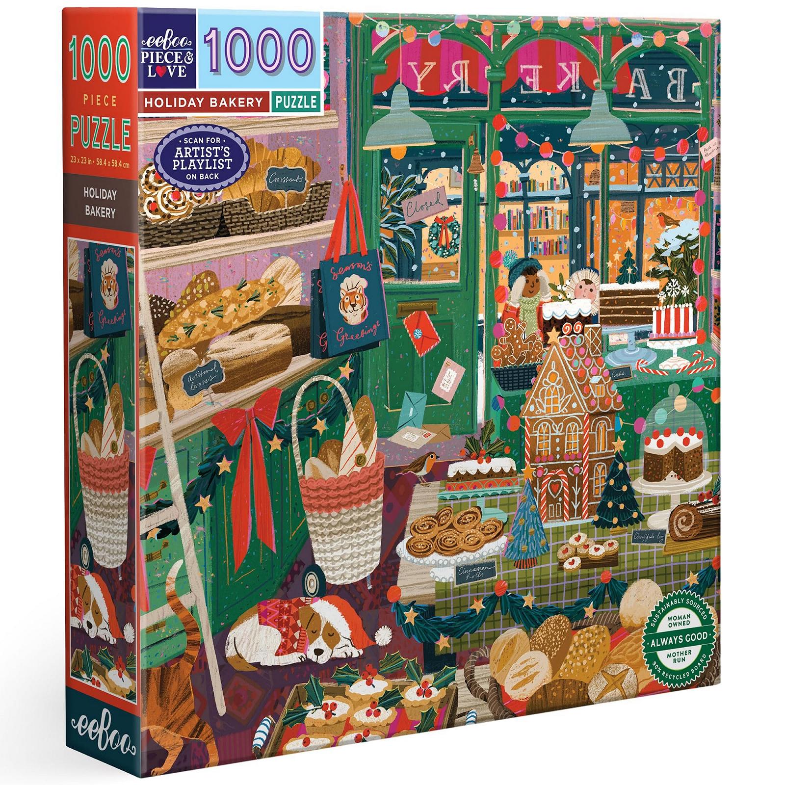 Пазл Eeboo Christmas Baking 1000 элементов 58.5 см x 58.5 см, фото №1