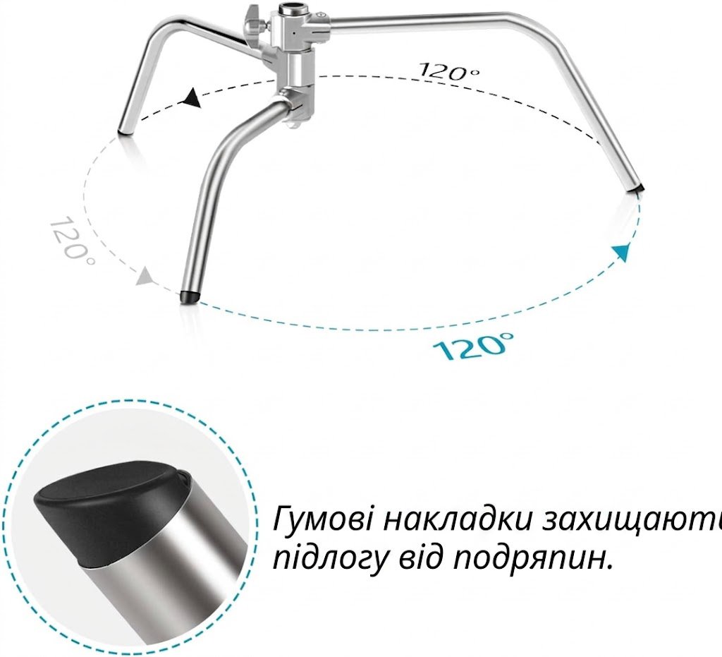 Студійна стійка C-Stand Neewer з журавлем 305 см Срібний, фото №2