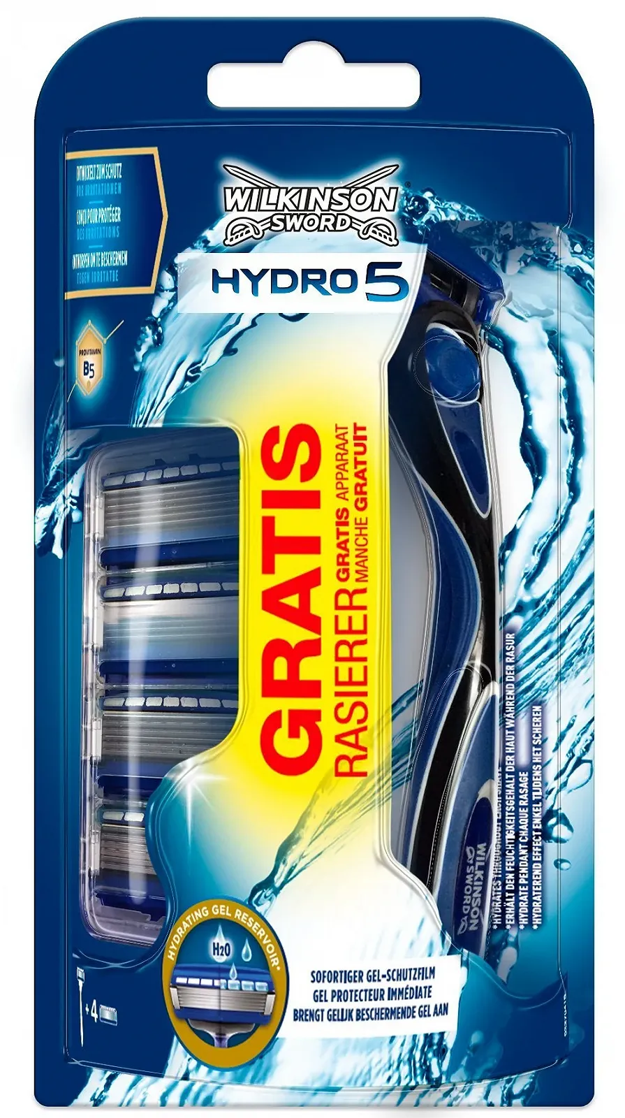 Бритва Wilkinson Sword Hydro 5 7000022T с 4 лезвиями, фото №1 Бритва Wilkinson Sword Hydro 5 7000022T с 4 лезвиями, фото №1