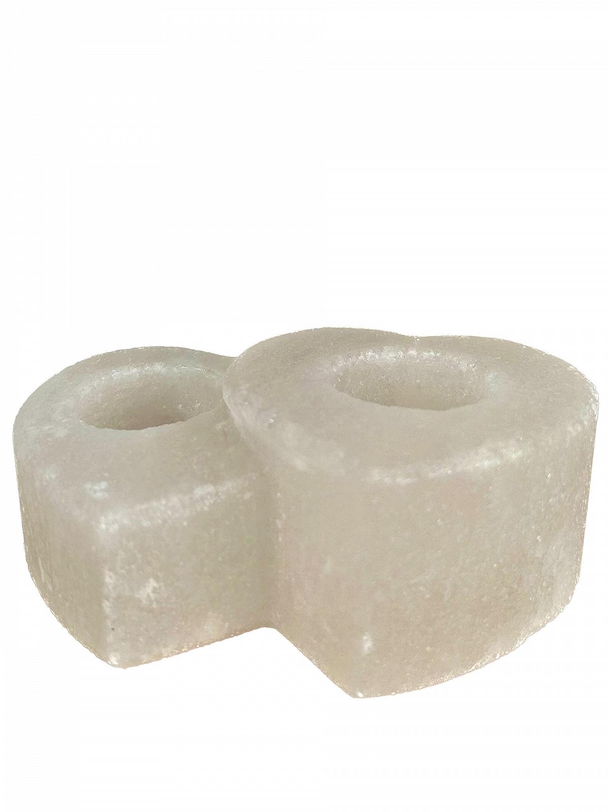 Підсвічник SudoreWell Double Heart Halite Білий Підсвічник на 2 Свічки, фото №4