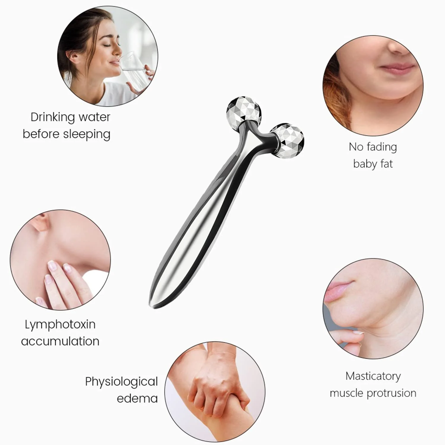 Масажер 3D Ролик для обличчя та для схуднення тіла, фото №5