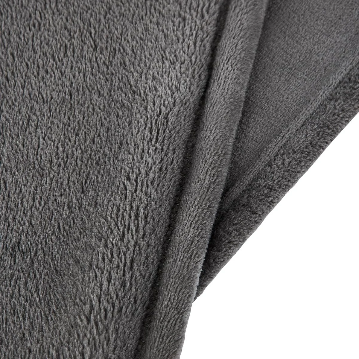 Плед Visaggio Cashmere Touch, 180 x 220 см, флисовый плед, плед для дивана, покрывало, фланелевый плед для кровати, графитовый антрацит, фото №6