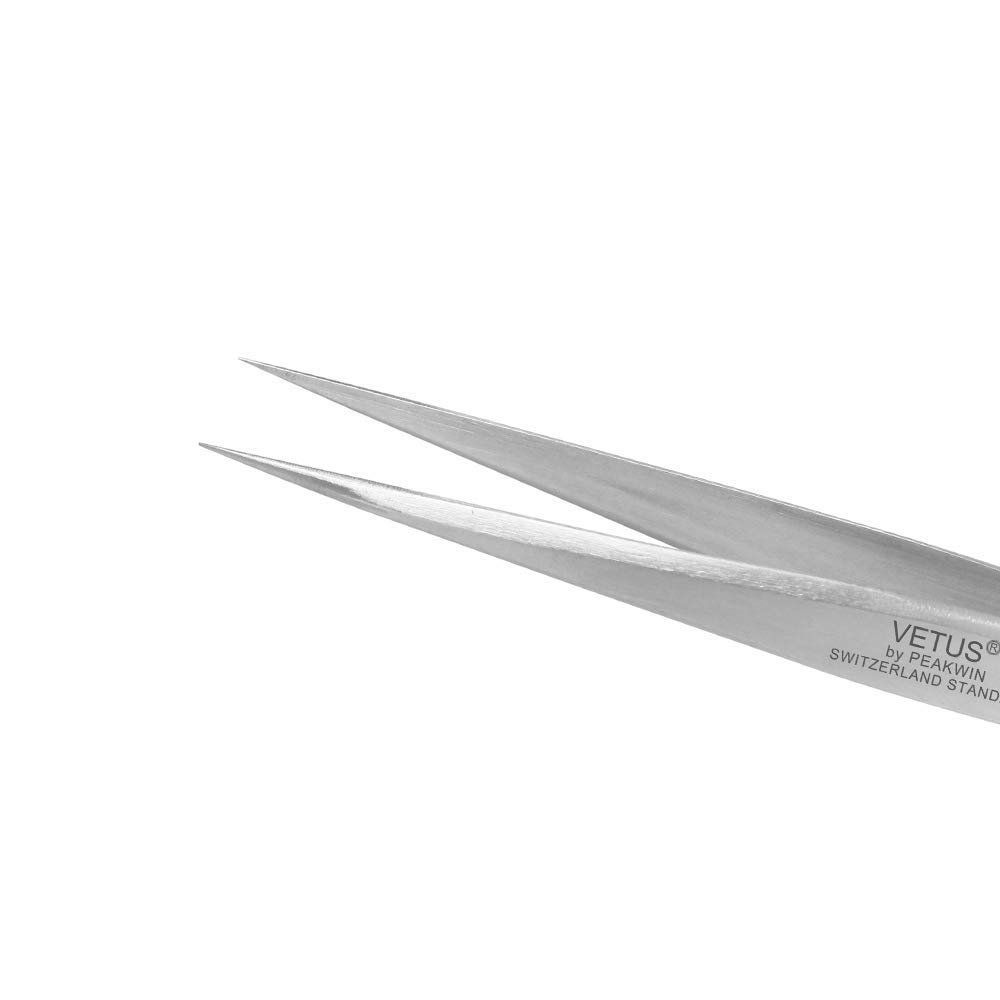 Пінцет Vetus Swiss Standard ST-16 нержавіюча сталь немагнітний конічний для вій та брів, фото №2