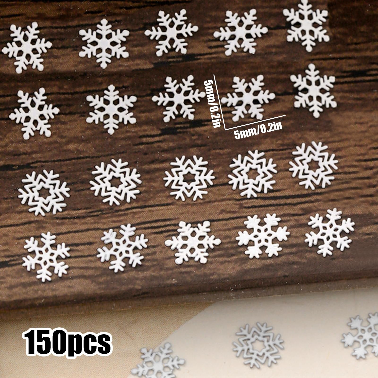 Сніжинки 150 штук Різдвяні, фото №2