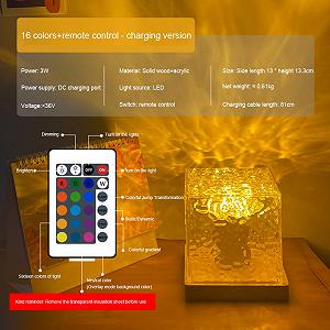 Лампа Starnearby RGB 16 кольорів 30 режимів LED нічник проектор полярних вогнів з пультом керування (USB synthetic.ua - Фото 1