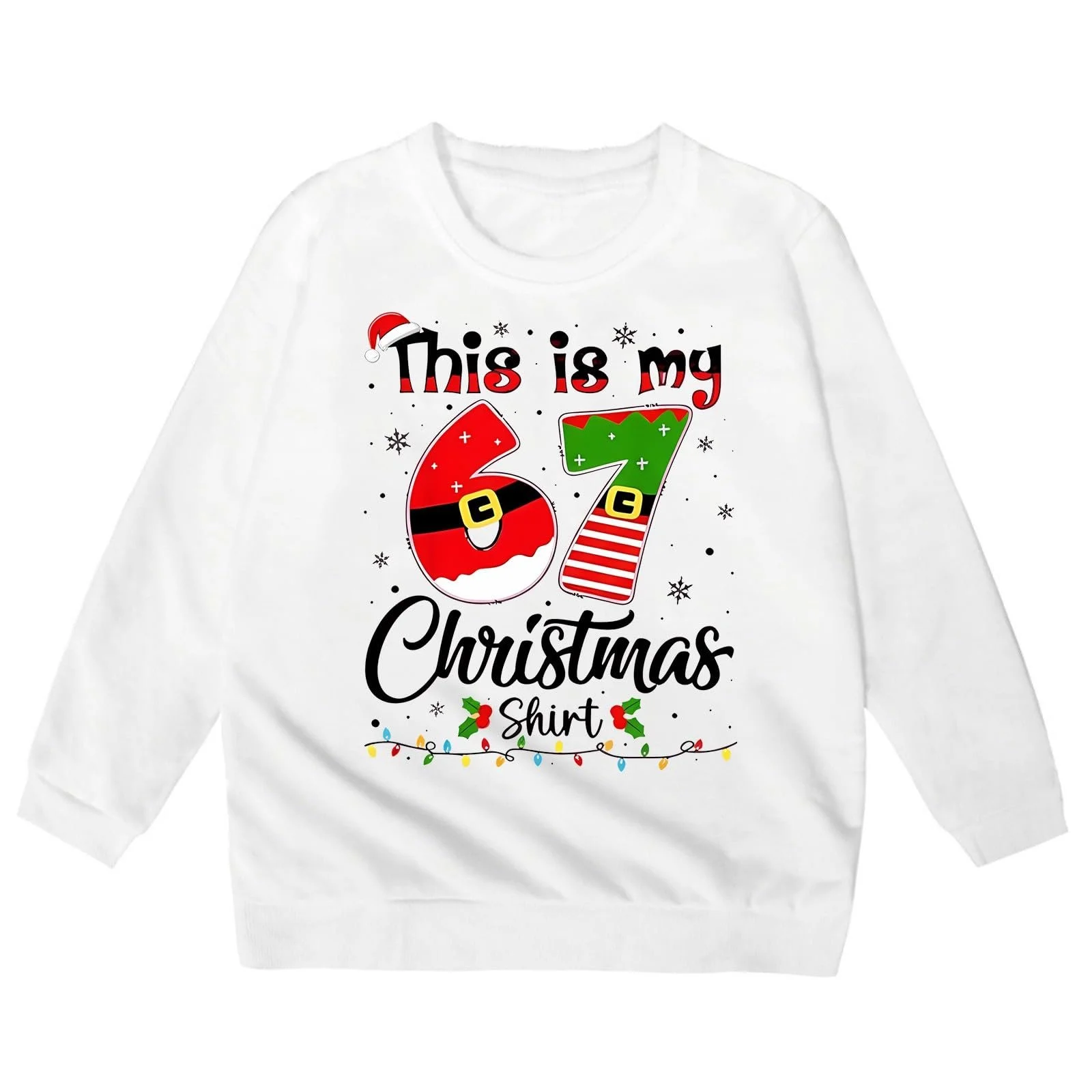 Дитячий світшот з принтом літер, круглий виріз, довгі рукава, фото №2