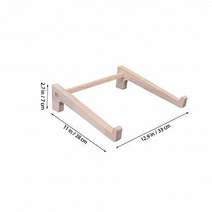 Подставка для ноутбука Деревянная Регулируемая по высоте с противоскользящими накладками Компактный дизайн synthetic.ua - Фото 1