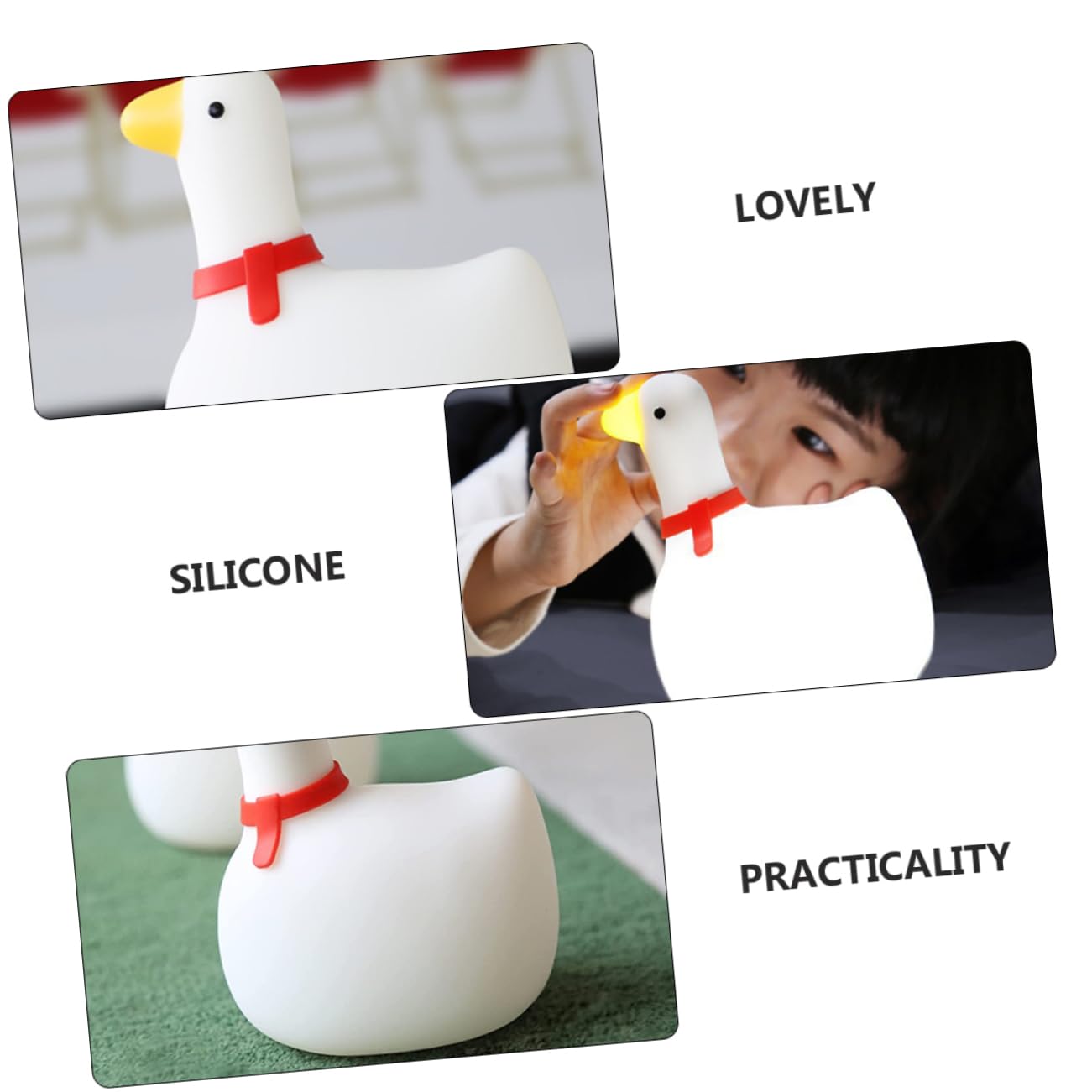 Світильник DOITOOL Goose Silicone Lamp ABS Білий, фото №6