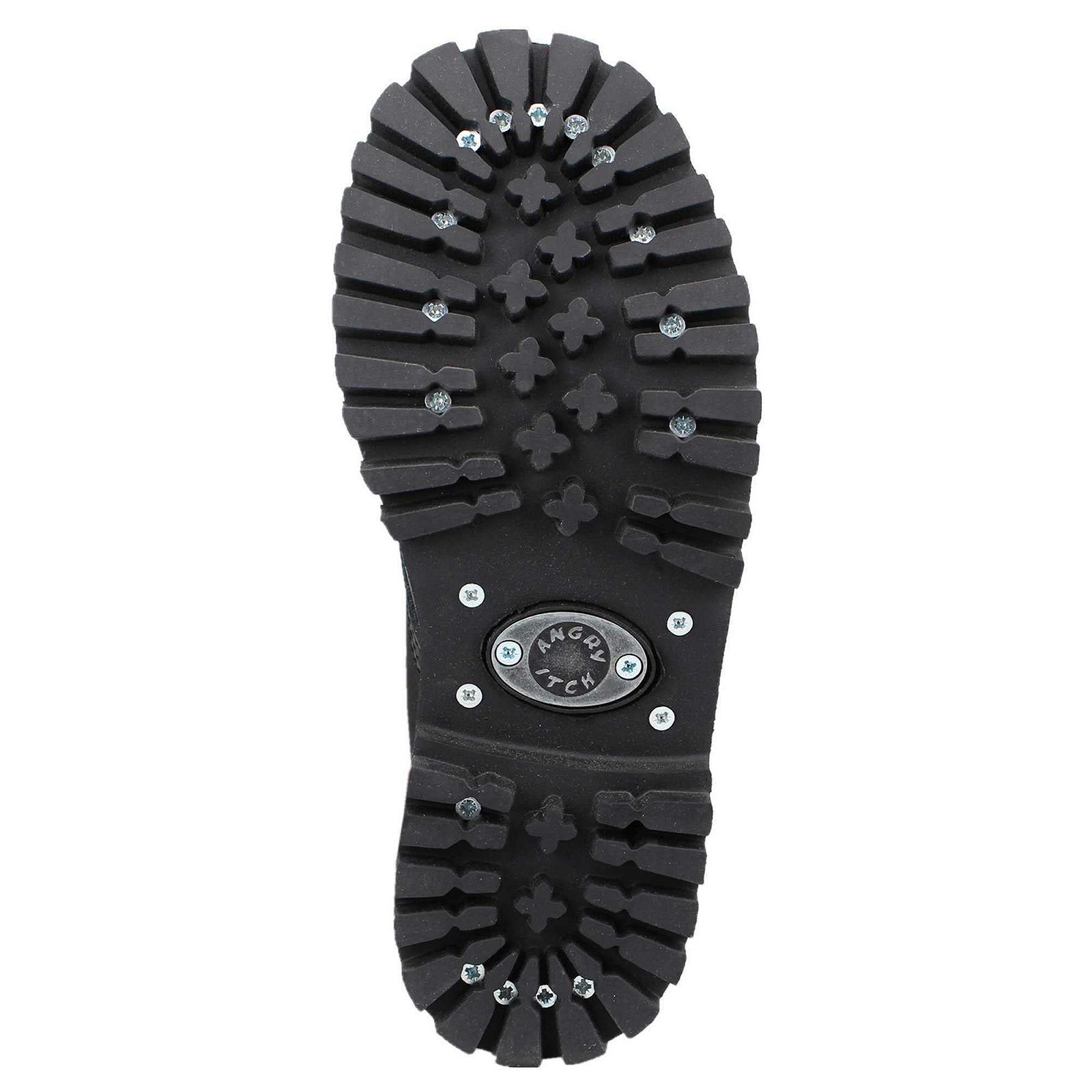 Ботинки Angry Itch 20-Hole Кожаные Черные, фото №6