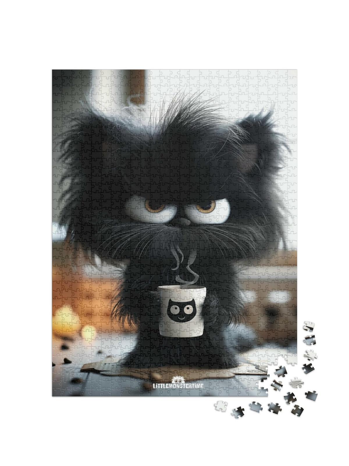 Пазл puzzleYOU Illustrations, Art & Fantasy LITTLEMONSTERTIME: Joe 1000 элементов 64 x 48 см, фото №2