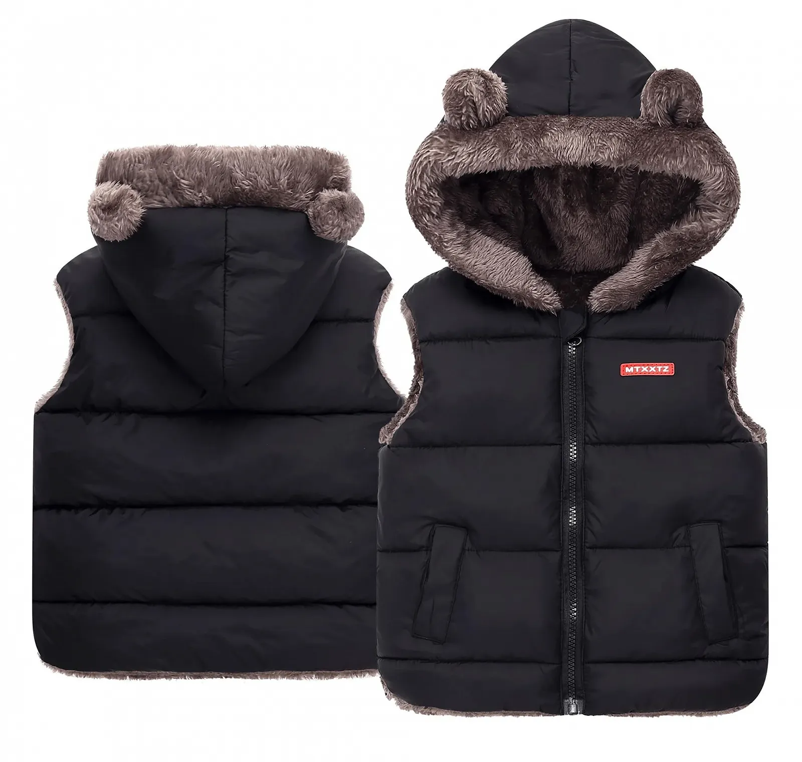 Жилет Happy Cherry Детский с капюшоном, фото №1 Жилет Happy Cherry Детский с капюшоном, фото №1