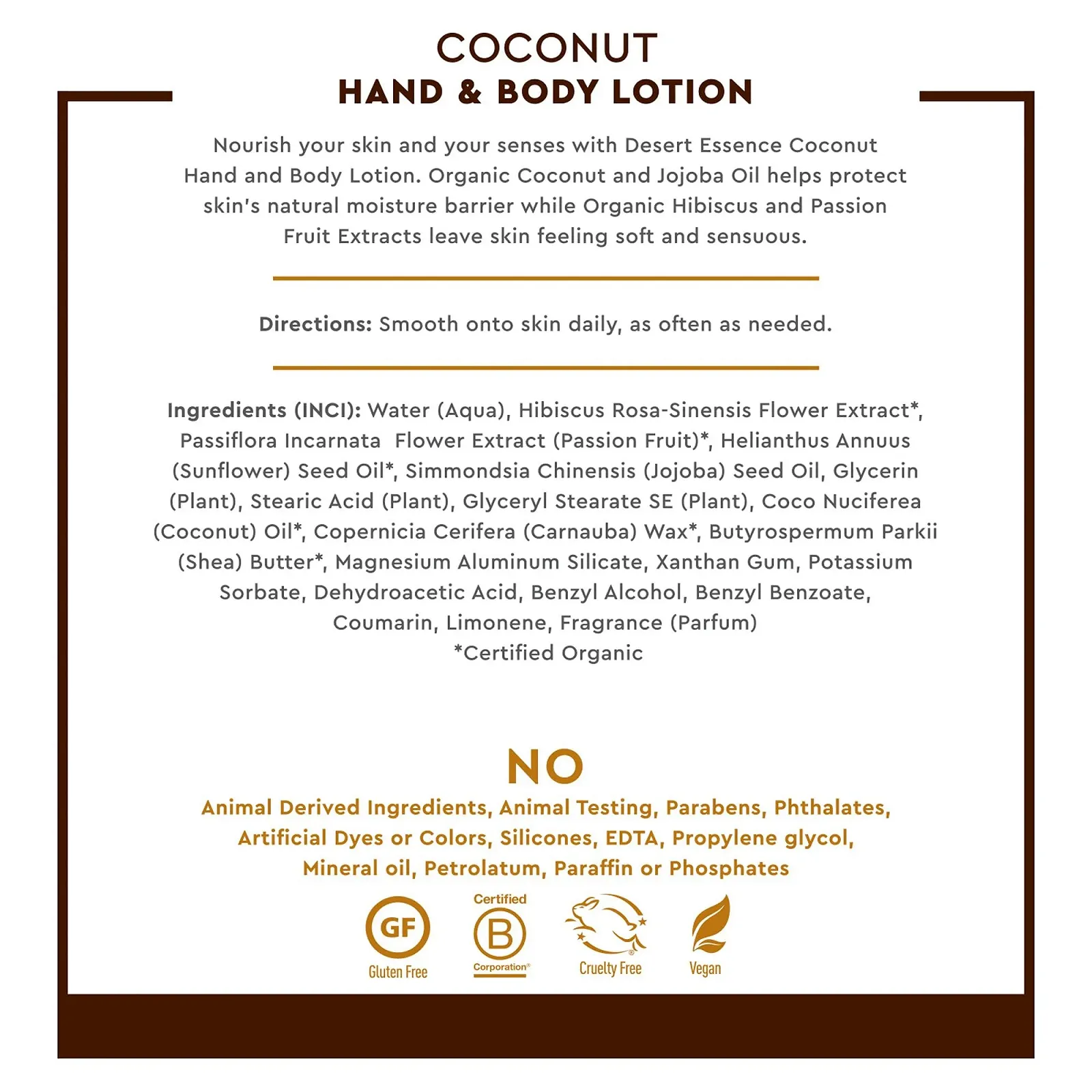 Лосьйон для рук і тіла Desert Essence Coconut 236 мл, фото №5