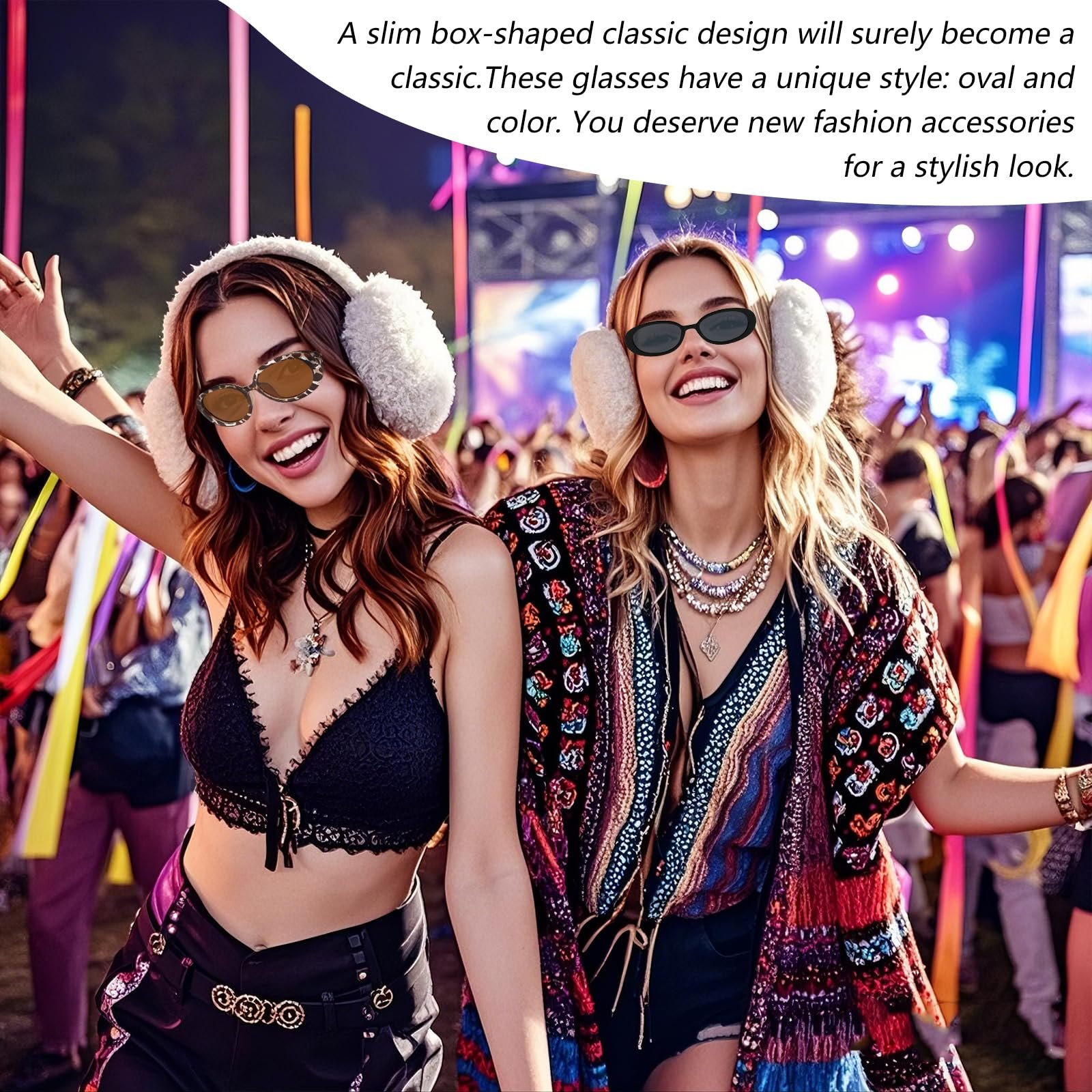 Сонцезахисні окуляри Жіночі DECUIOCC Вінтажні Celine Triomphe Вузькі овальні UV400, фото №6