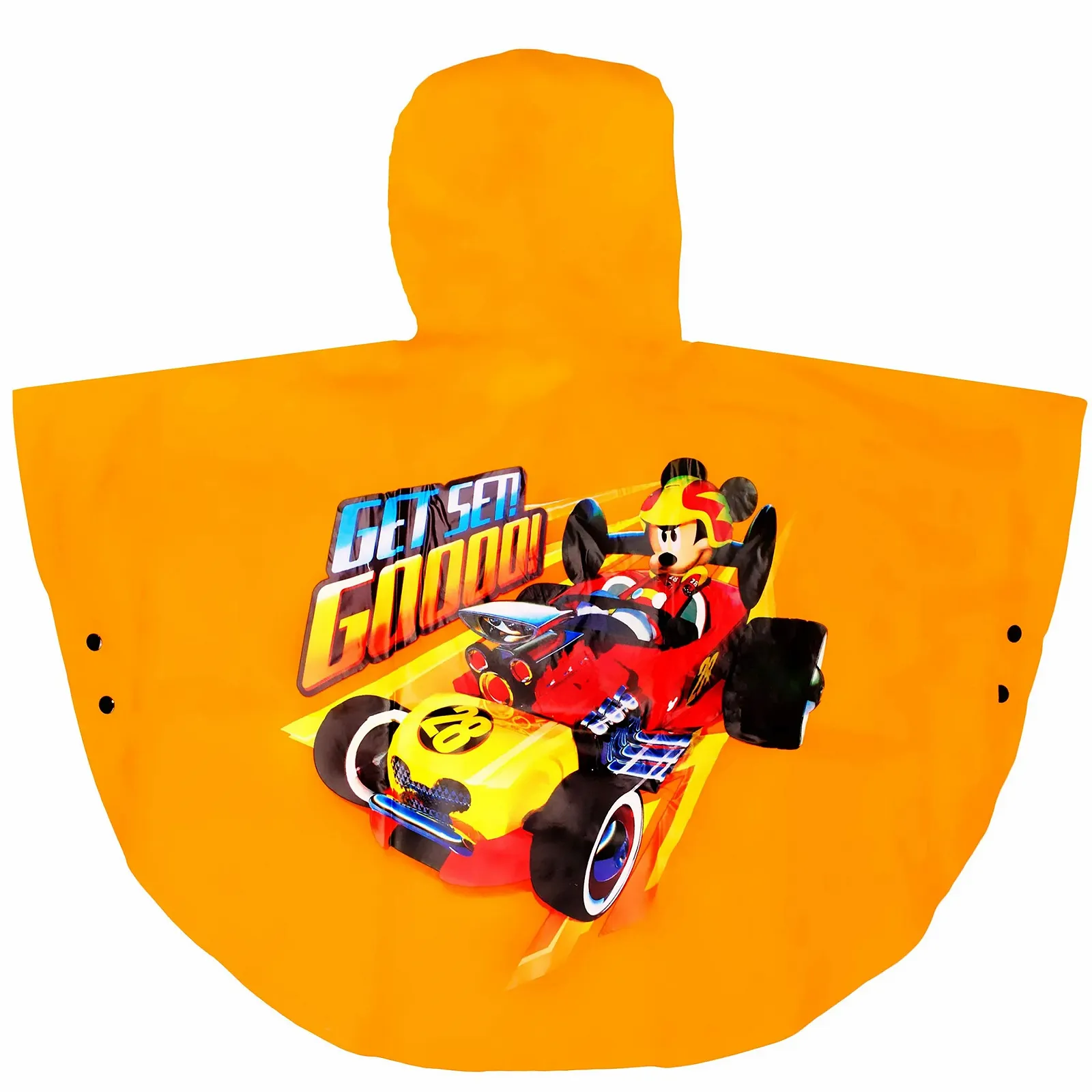 Дитячий пончо Mickey Mouse & Car блакитний/помаранчевий, фото №7