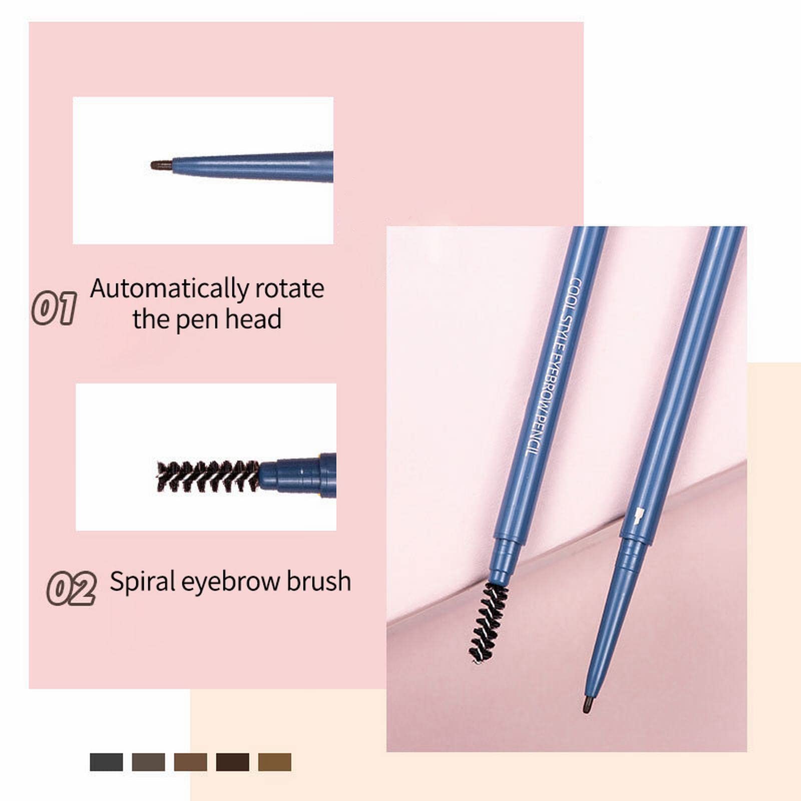 Олівець для брів Test Extrem feiner Augenbrauenstift Rotation Double Heads Водостійкий D Один розмір, фото №5 Олівець для брів Test Extrem feiner Augenbrauenstift Rotation Double Heads Водостійкий D Один розмір, фото №5