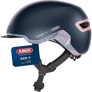 Шлем Urban ABUS HUD-Y с магнитным, перезаряжаемым светодиодным задним фонарем и магнитной застежкой - Фото 1