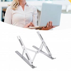 Подставка для ноутбука складная, с регулировкой высоты, эргономичная, портативная подставка для компьютера для стола, изготовлена из алюминиевого сплава для OS X Air Pro synthetic.ua - Фото 1