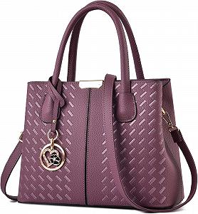 Сумка KurKur Geldbörsen und Handtaschen für Frauen Schulter Tote Bags Top Griff C Lila 2 - Фото 1
