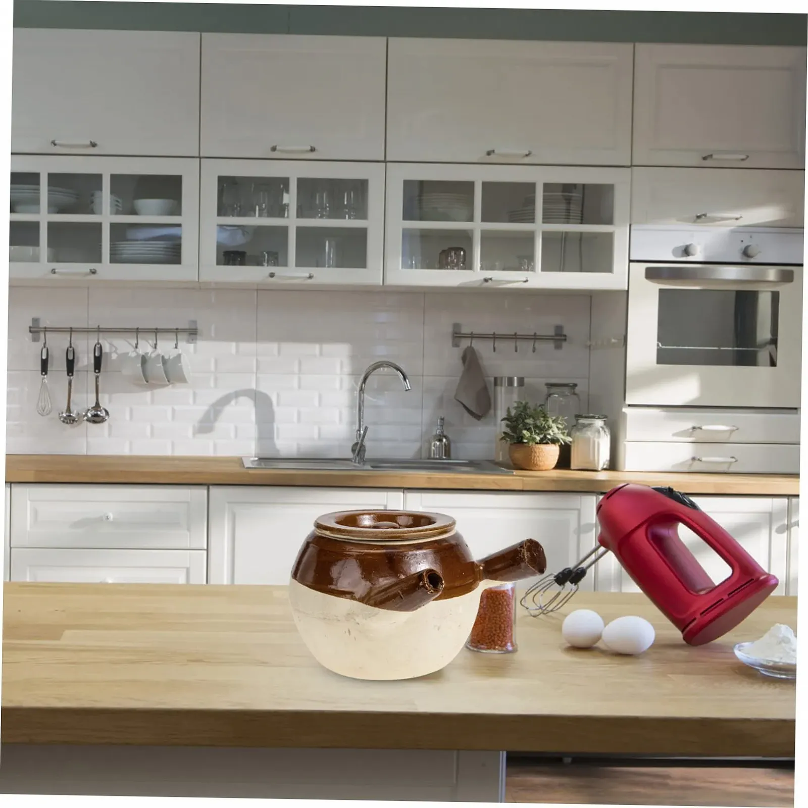 Горщик для запікання SOLUSTRE традиційний китайський керамічний термостійкий середній, фото №5