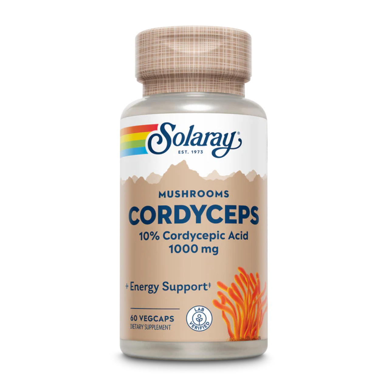 Cordyceps Mushroom Extract 500mg 60 vcaps, фото №1
