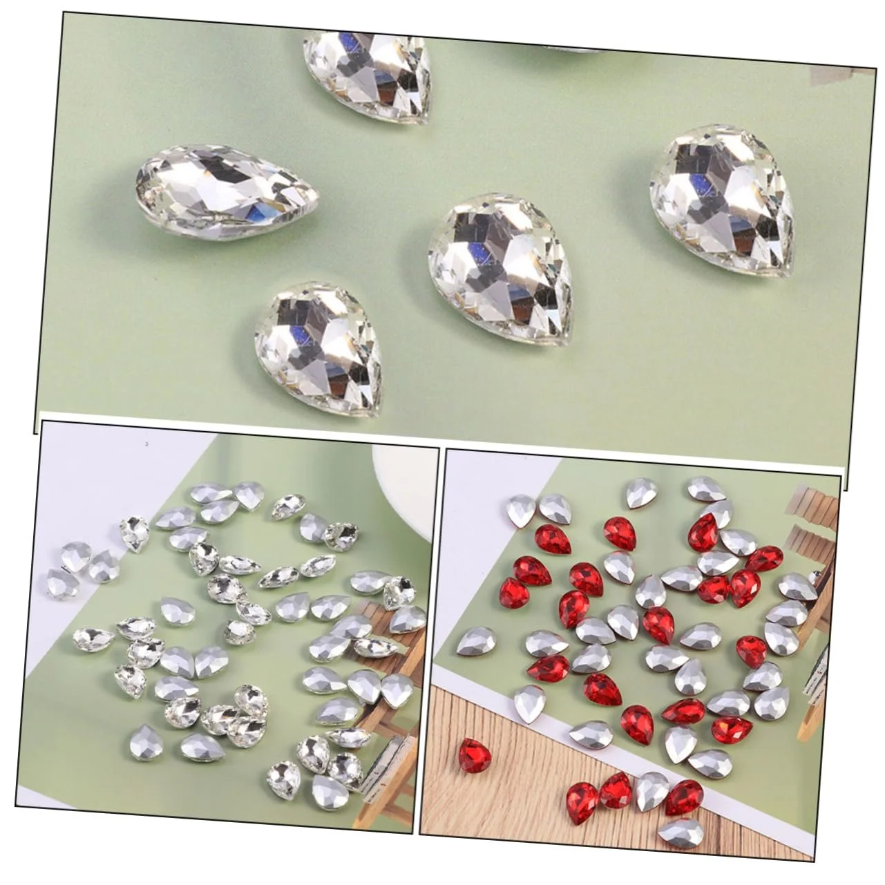 Стрази LALAFINA Кристал Діамант Аксесуари, 150 шт, фото №7