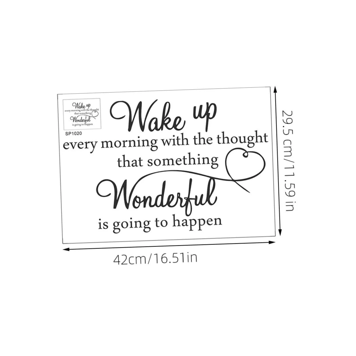 Наклейка на стіну Tofficu Motivational Yoga & Gym, фото №2