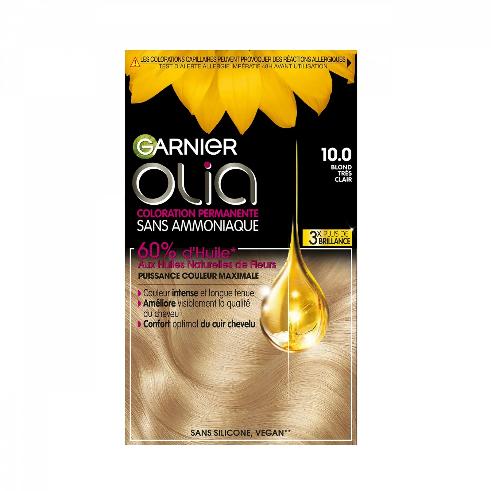Краска для волос Garnier Olia Permanent Без аммиака Blonde, фото №1 Краска для волос Garnier Olia Permanent Без аммиака Blonde, фото №1
